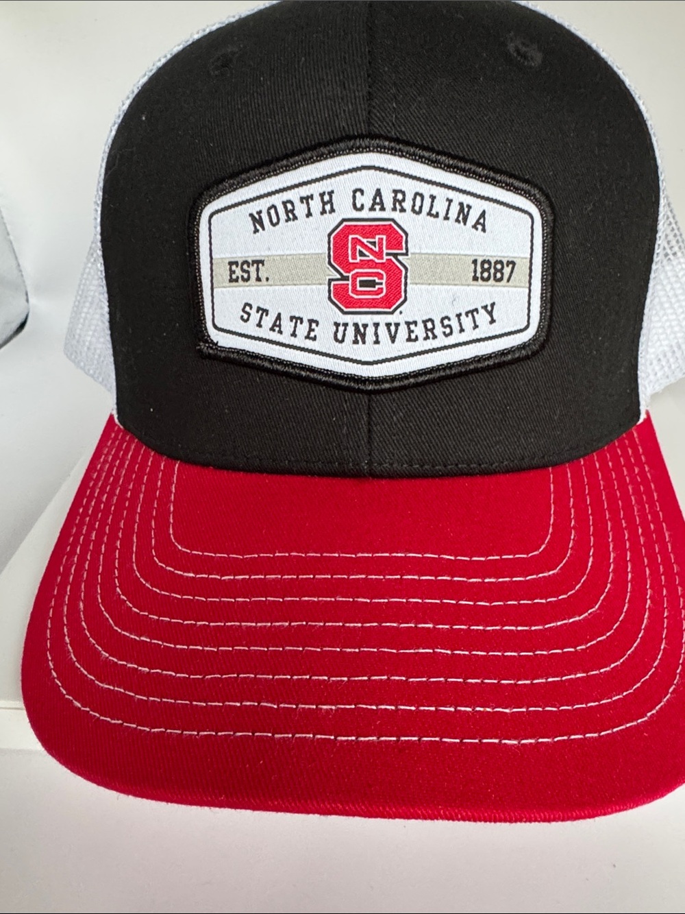 The Game North Carolina State Black and Red Trucker Hat NWT Y2K